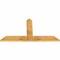 Ekena Millwork Portland Rough Sawn Timber Gable Bracket, Western Red Cedar, 60"W x 32"H x 2"D x 6"F, 13/12 Pitch GBW060X32X0206POR00RWR - alternate 3
